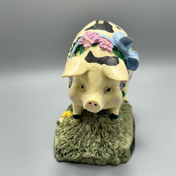 Tennessee Pig Piggy Bank Bringing Home The Bacon Blue Ribbon 1st Mc Art Co Farm - Picture 10 of 16